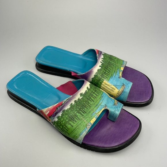 Icon Los Angeles Art Print Sandals - Picture 2 of 5
